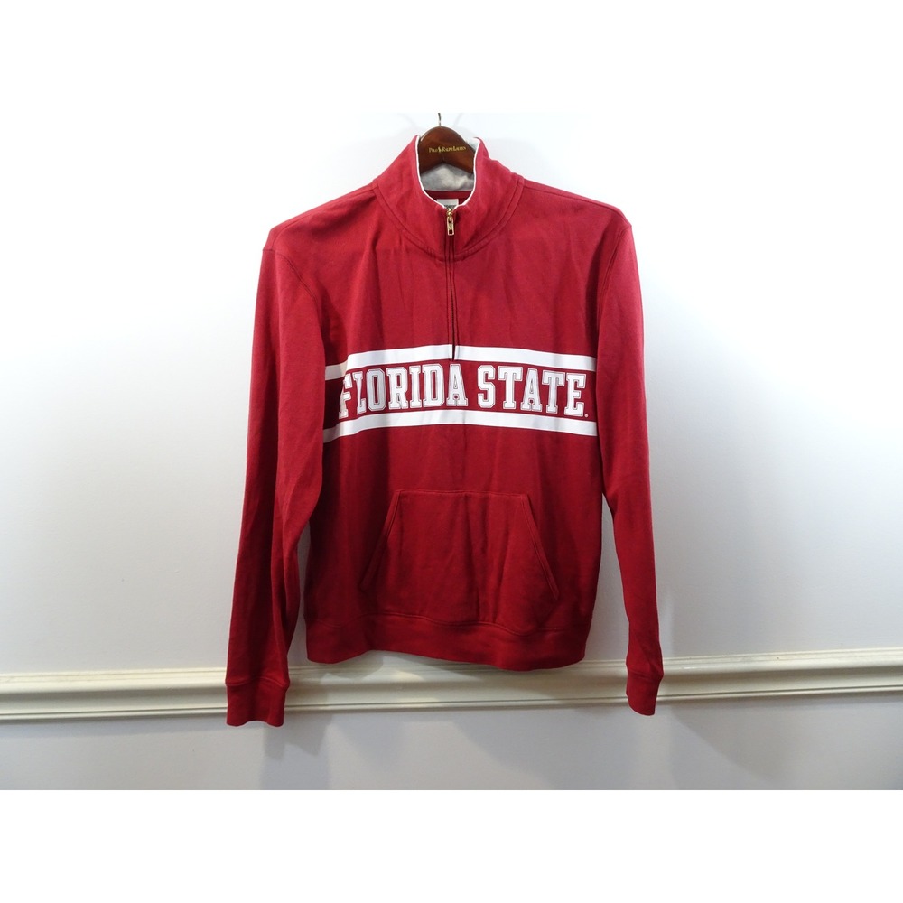 Pink Victoria's Secret Florida State Seminoles Quarter Zip Sweatshirt Red Medium